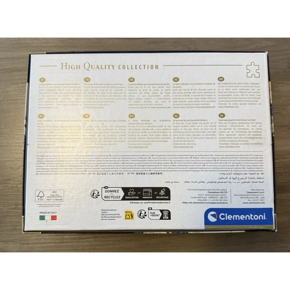 Clementoni Puzzle Collection Museum The Great Wave 1000 Pieces No Poster 39707